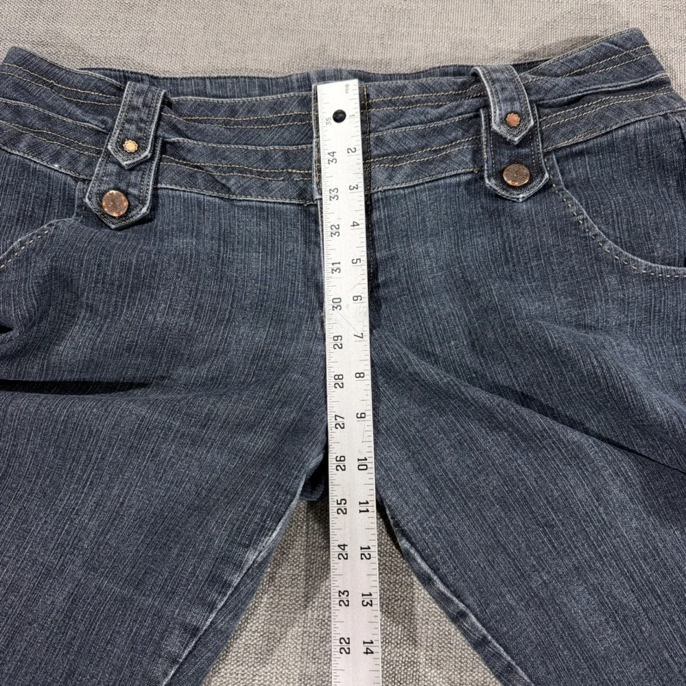 Boom Boom Jeans Bermuda Shorts Womens 16W Dark Wash Blue Excellent Denim Y2K